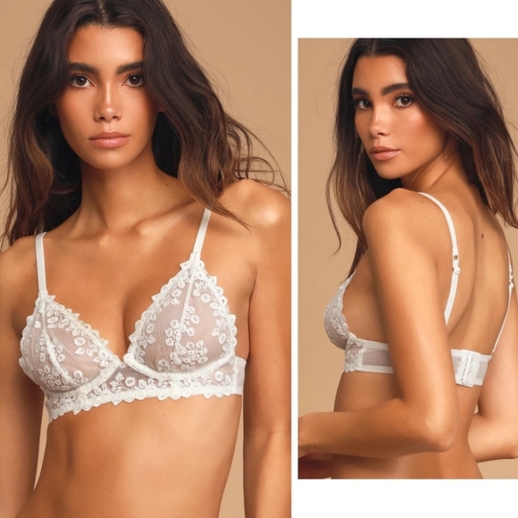 FREE PEOPLE INTIMATE LACE BEAUTIFUL WHITE NEW! - Picture 2 of 8